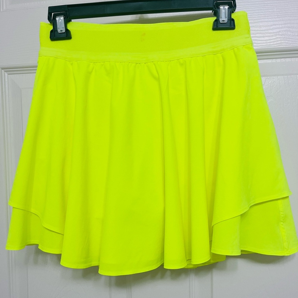 Lululemon Athletica Vibrant Yellow Skater Skirt,size 6 - Picture 3 of 5